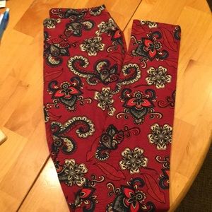 OS LulaRoe Leggings- Bohemian Print- New